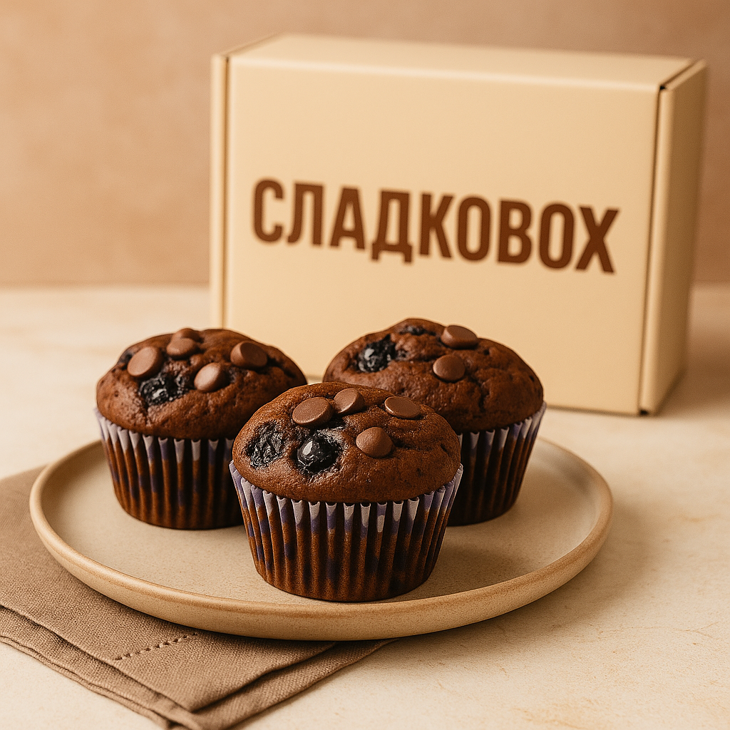 SladkoBox: Summer Muffin Edition – лимитирана лятна кутия с мъфини с шоколад и боровинки